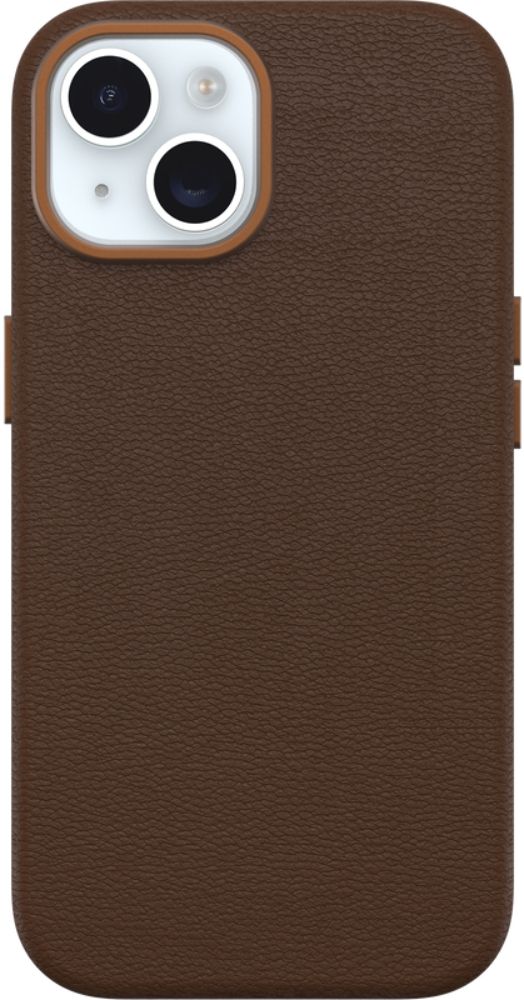 OtterBox Symmetry Cactus Leather Phone Case with MagSafe for iPhone 15 - Rich Adobe (Brown) by OtterBox - Refurbished - Brand New condition - Image 2