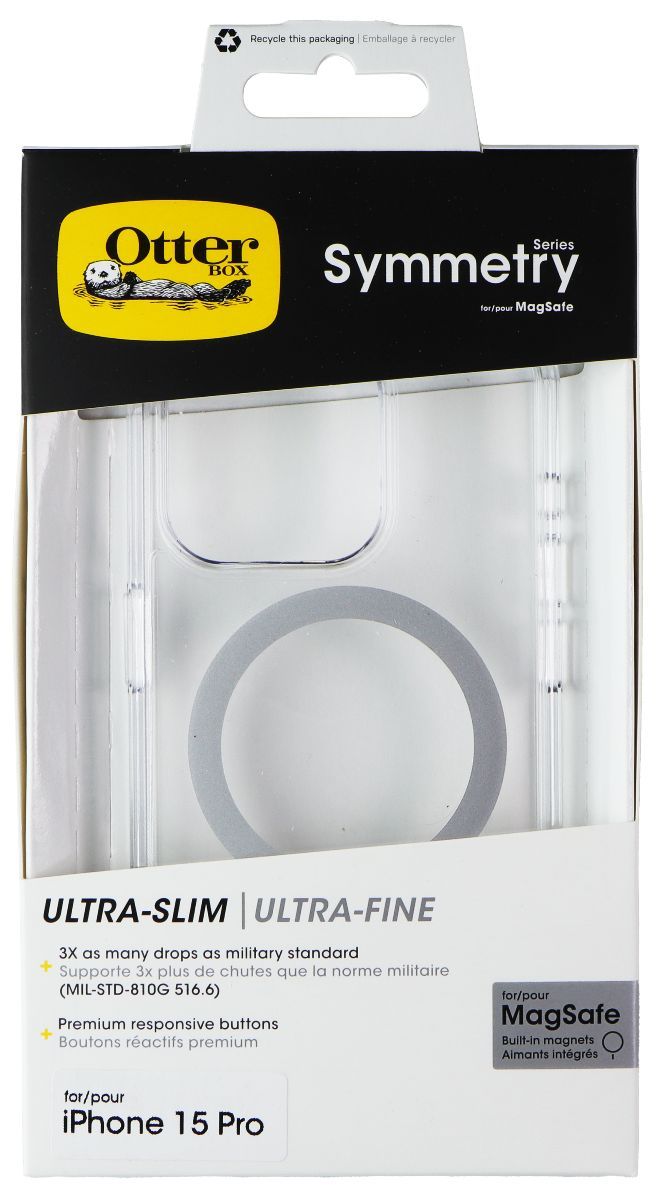 Otterbox Symmetry Clear Protection + Power Kit MagSafe for iPhone 15 Pro - Clear by Otterbox - Refurbished - Brand New condition - Image 2