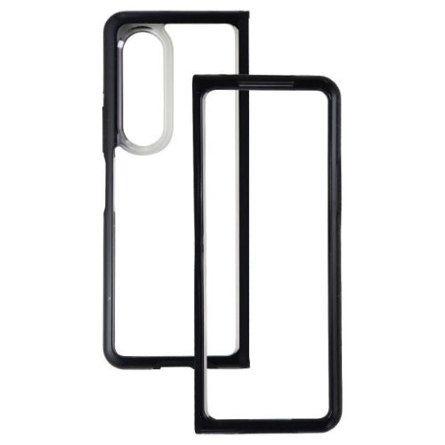 Otterbox Symmetry Flex Series Phone Case for Galaxy Z Fold3 - Black Crystal (Black/Clear) by Otterbox - Refurbished - Very Good condition - US$9.40