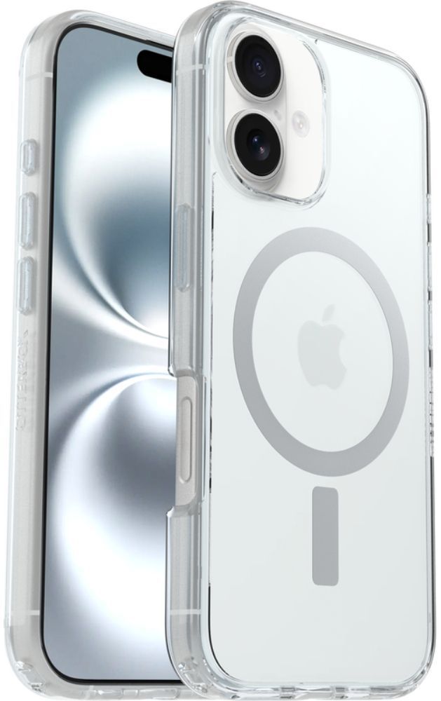 OtterBox Symmetry Series Clear Phone Case with MagSafe for iPhone 16 - Clear by OtterBox - Refurbished - Very Good condition - US$19.83