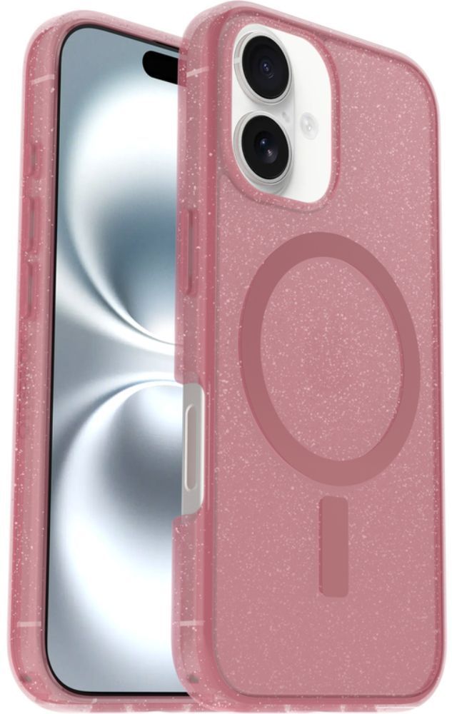OtterBox Symmetry Series Clear Phone Case with MagSafe for iPhone 16 - Foxberry (Pink) by OtterBox - Refurbished - Brand New condition - US$27.26