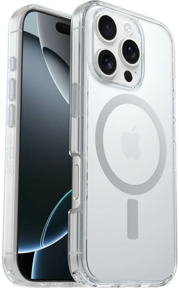 OtterBox Symmetry Series Clear Phone Case with MagSafe for iPhone 16 Pro - Clear by OtterBox - Refurbished - Brand New condition - US$39.98