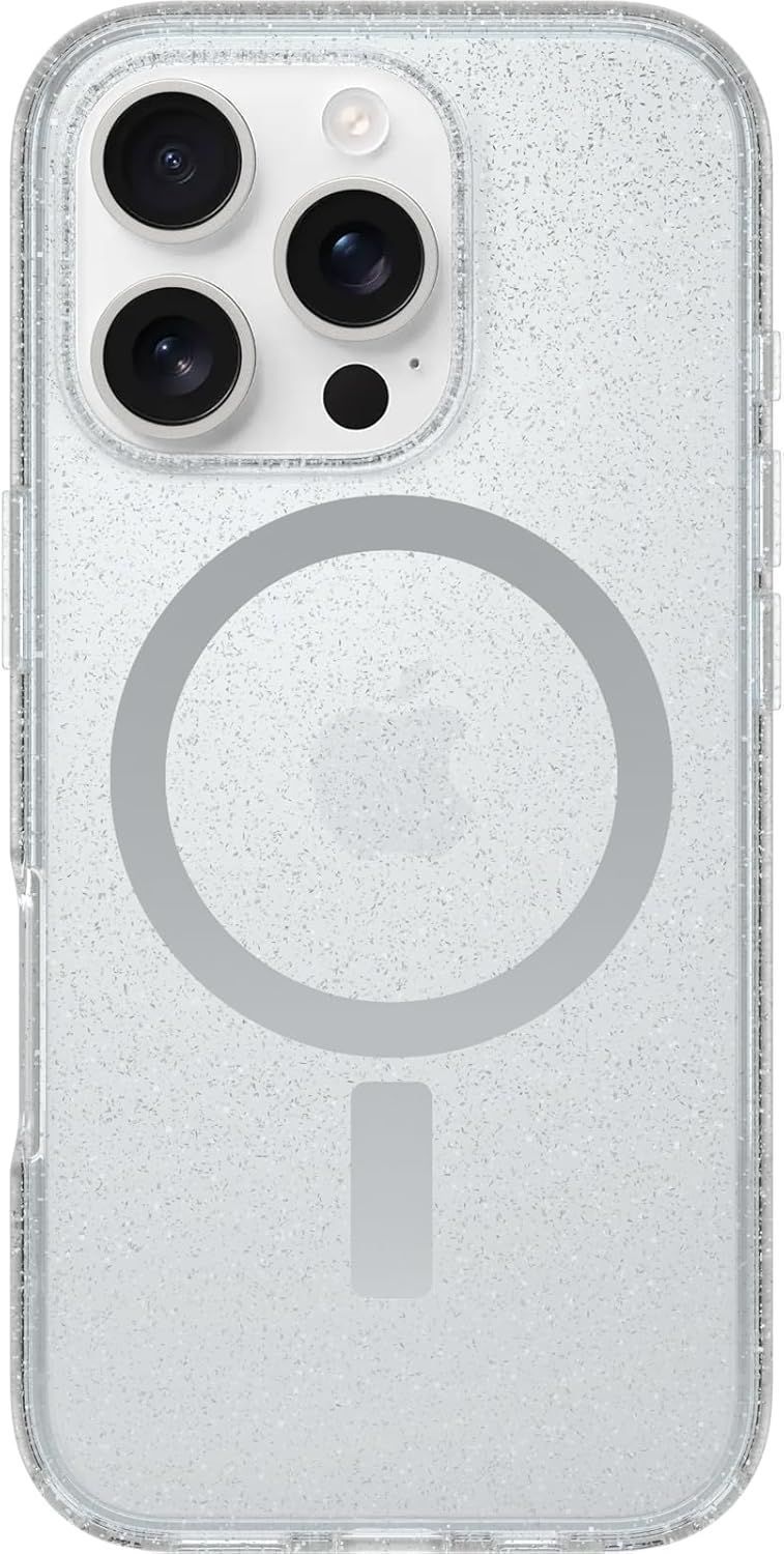 OtterBox Symmetry Series Clear Phone Case with MagSafe for iPhone 16 Pro - Stardust by OtterBox - Refurbished - Brand New condition - US$26.93
