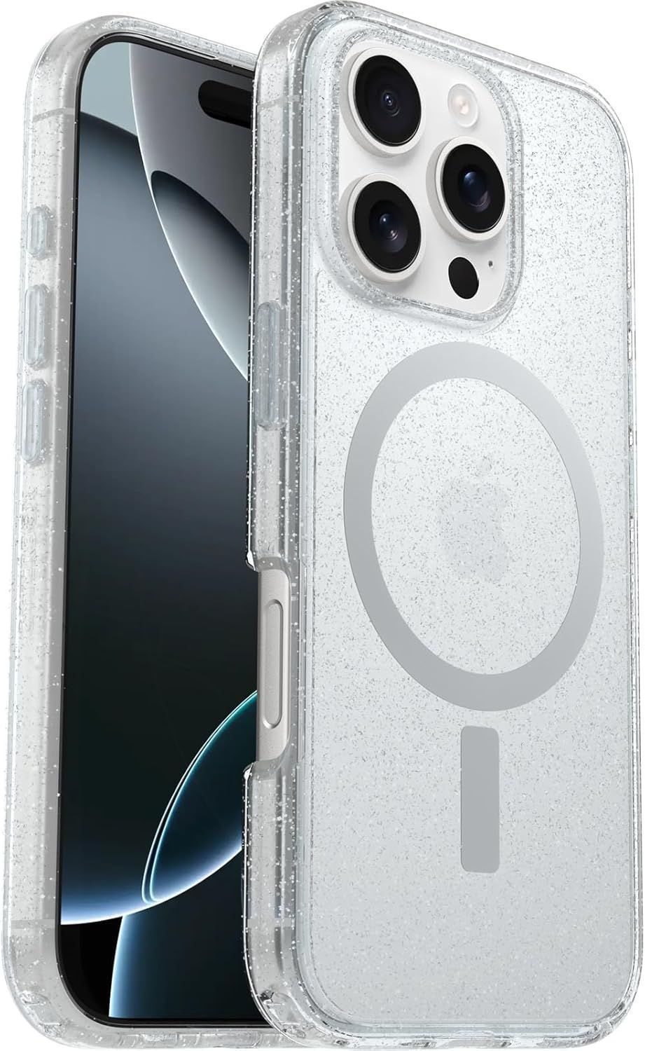 OtterBox Symmetry Series Clear Phone Case with MagSafe for iPhone 16 Pro - Stardust by OtterBox - Image 3