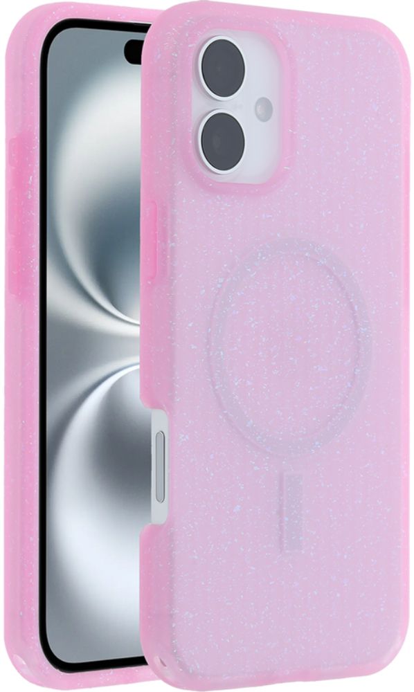 OtterBox Symmetry Soft Touch Phone Case with MagSafe for iPhone 16 Plus - Crystal Blush (Pink)