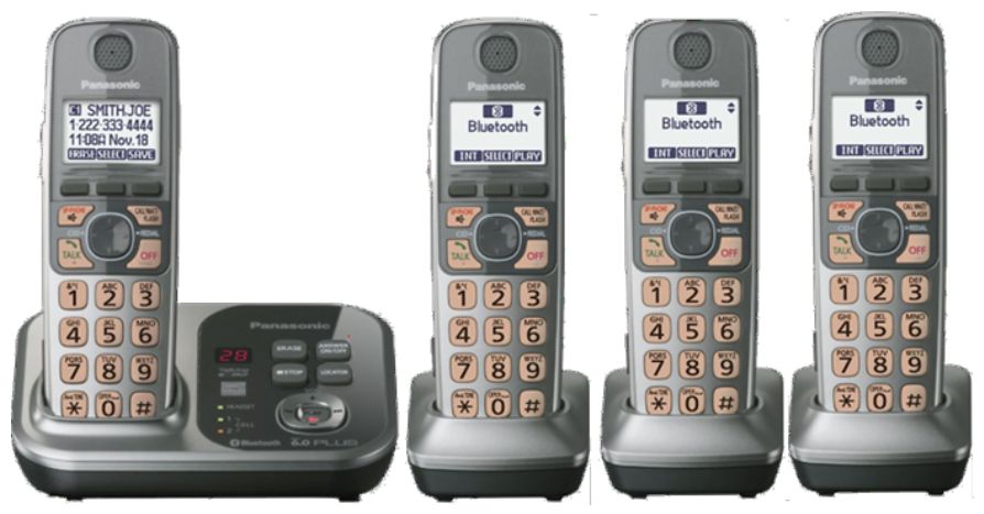 Panasonic KX-TG294SK Link-to-Cell Cellular Convergence Solution Cordless Phone - Silver/Black by Panasonic - Refurbished - Good condition - US$267.20