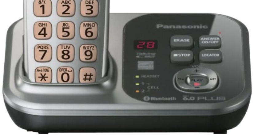Panasonic KX-TG294SK Link-to-Cell Cellular Convergence Solution Cordless Phone - Silver/Black by Panasonic - Image 2