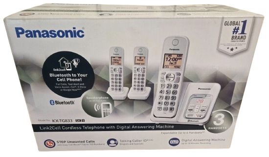Refurbished Panasonic KX-TG833 SK1 Link2Cell Cordless Phone (3