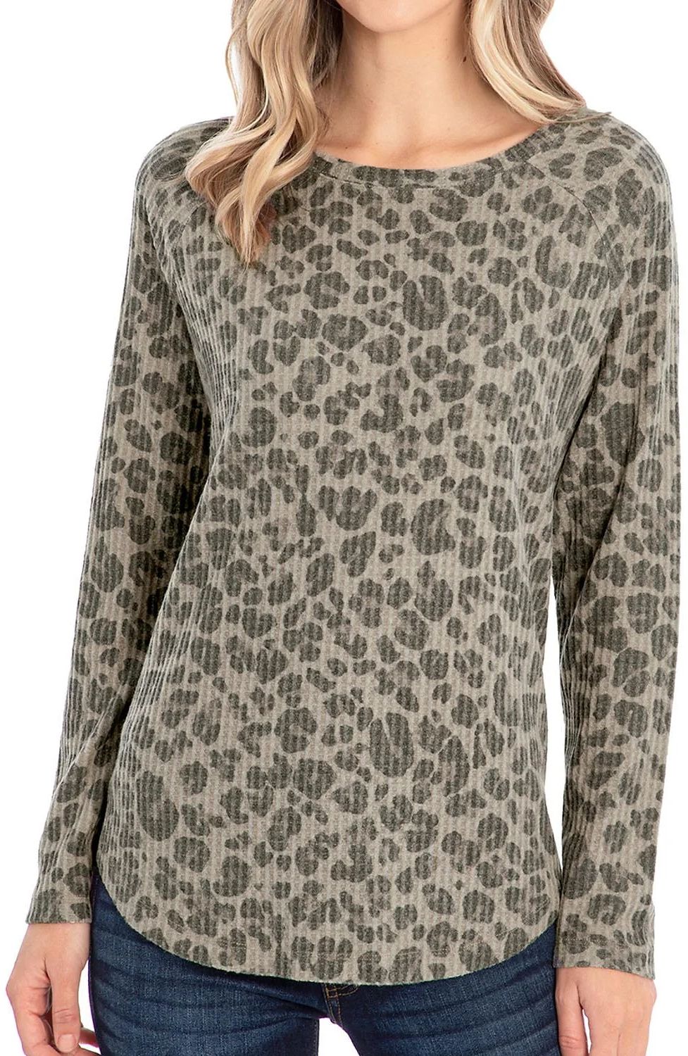 Peace & Pearls Women's Waffle Knit Tunic S - Leopard by Peace & Pearls - Refurbished - Brand New condition - US$30.98