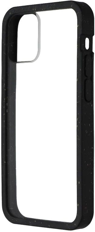 Pela Eco-Friendly Clear Case for Apple iPhone 12 Mini - Black Ridge by Pela - Refurbished - Very Good condition - US$8.78