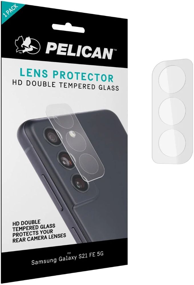 Pelican HD Double Tempered Glass Lens Protector for Galaxy S21 FE 5G - Clear by Pelican - Refurbished - Brand New condition - Image 2