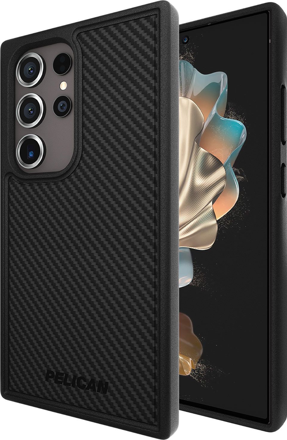 Pelican Protector Carbon Phone Case for Samsung Galaxy S24 Ultra - Black by Pelican - Refurbished - Brand New condition - US$39.98