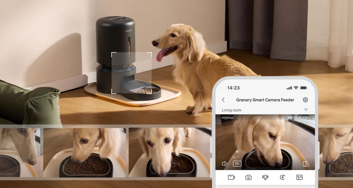 PetLibro PetLibro 5L Granary Smart Camera Pet Feeder - Black by PetLibro - Image 4