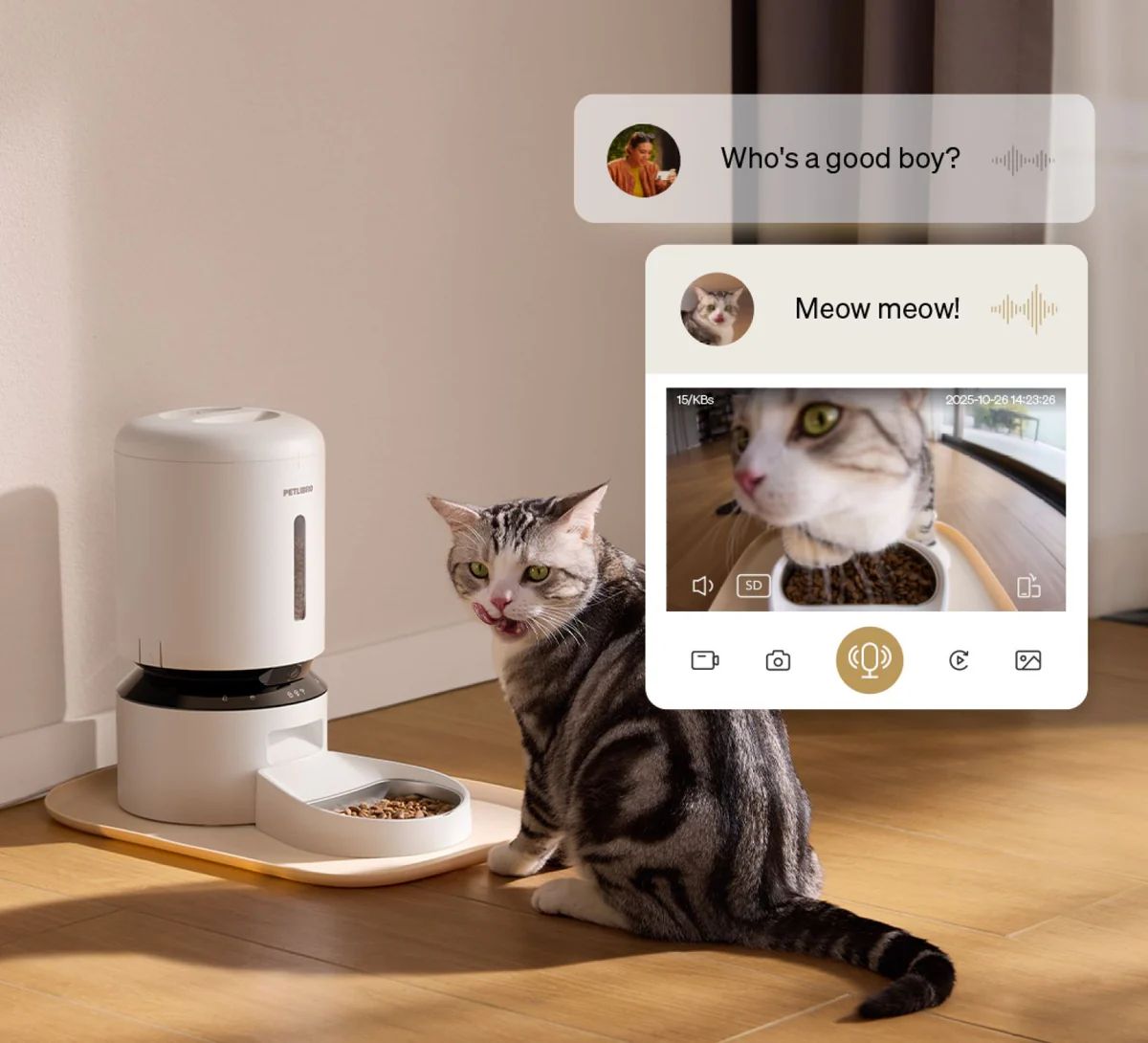 PetLibro PetLibro 5L Granary Smart Camera Pet Feeder - White by PetLibro - Image 9