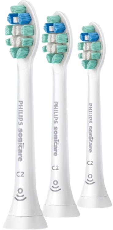 Philips Sonicare C2 Optimal Plaque Control Toothbrush Replacement Heads (3 Pack) - White by Philips - Refurbished - Very Good condition - US$76.55