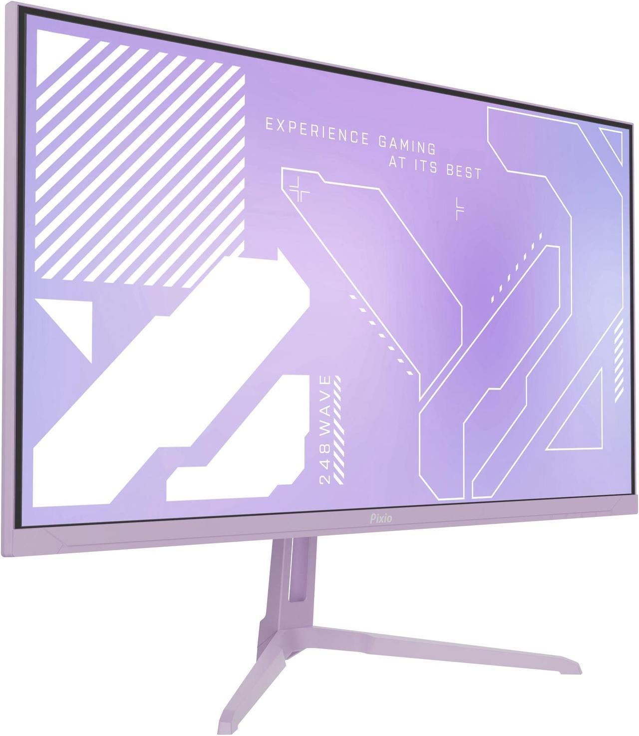 Pixio PX248 Wave Gaming Monitor 24" - Purple - 24 Inch by Pixio - Refurbished - Very Good condition - Image 2