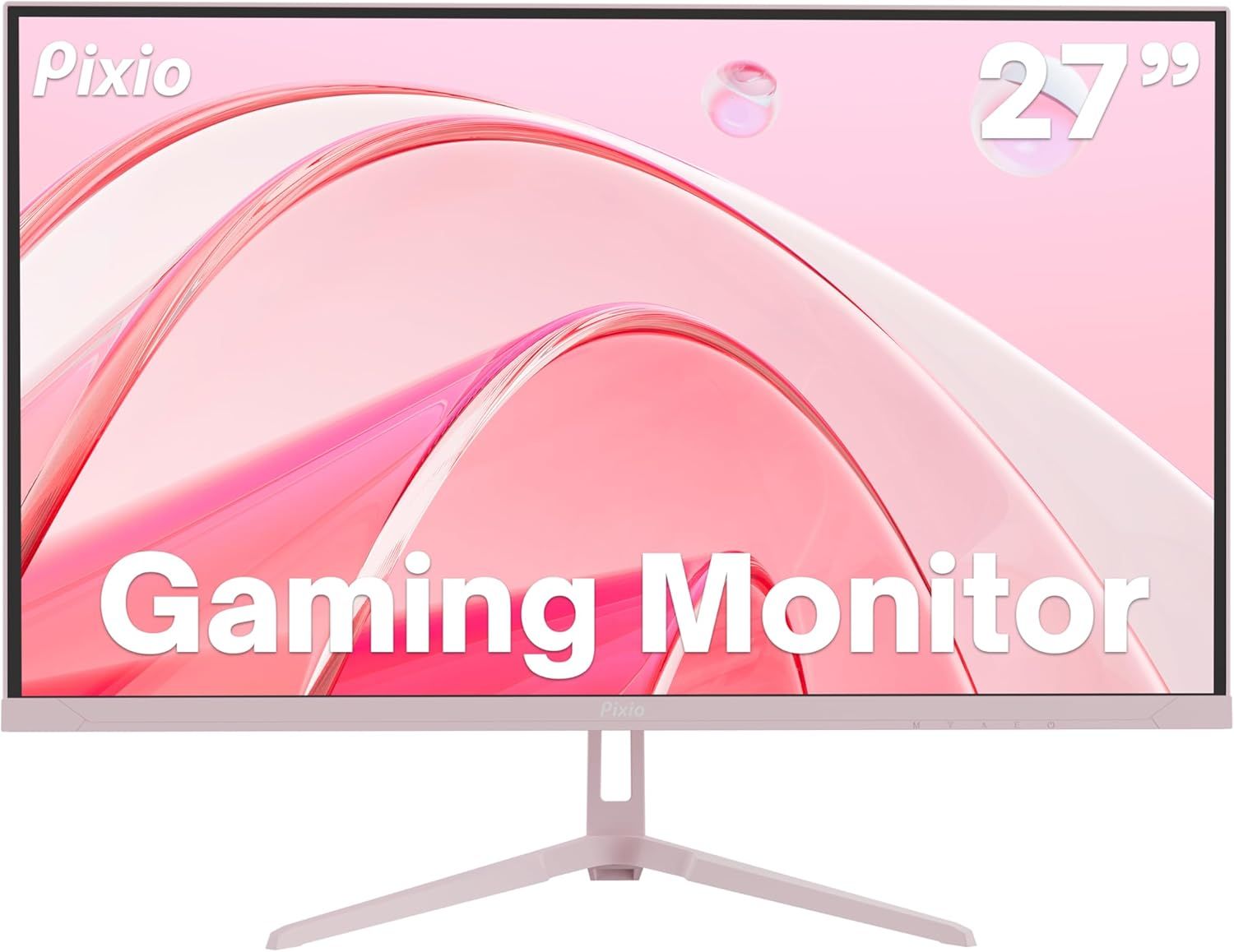 Pixio PX279 Wave Gaming Monitor 27" - Pink - 27 Inch by Pixio - Refurbished - Very Good condition - US$176.48