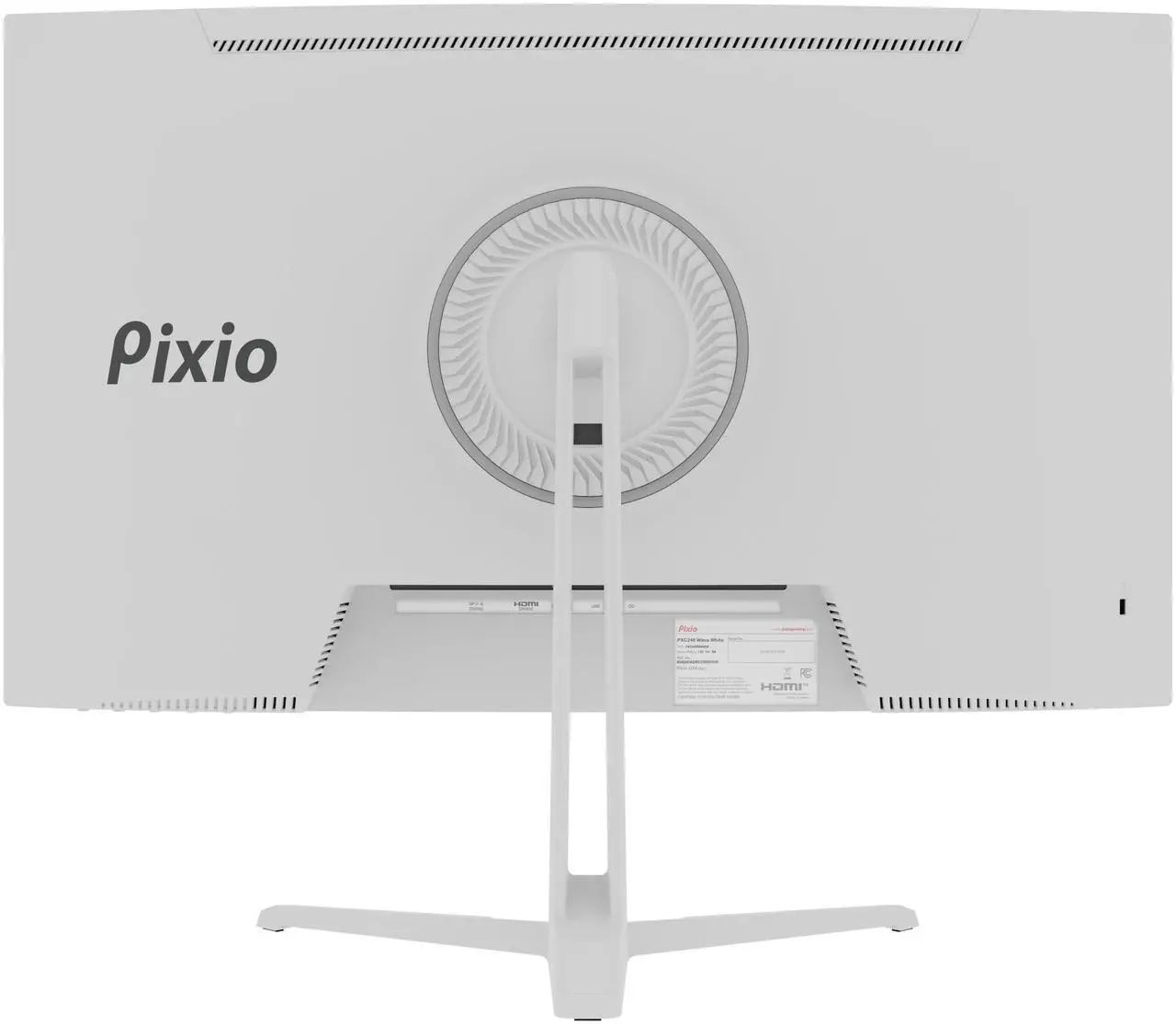 Pixio PXC248 Wave Curved Gaming Monitor 24" - White - 24 Inch by Pixio - Refurbished - Very Good condition - Image 3