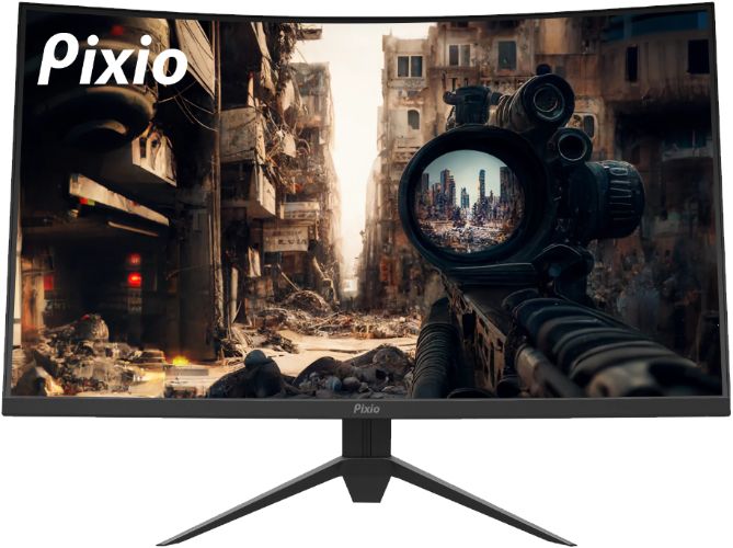 Pixio PXC327 Advanced Curved Gaming Monitor 32" - Black - 32 Inch by Pixio - Refurbished - Very Good condition - US$182.48