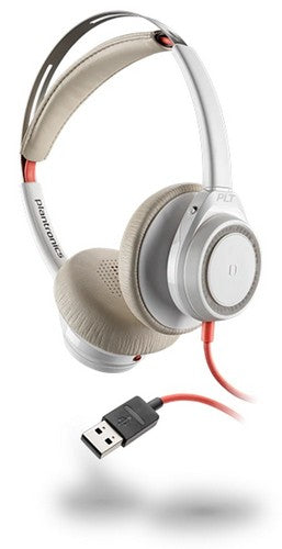 Poly com Blackwire 7225 USB-A (BW7225 USB-A) Headphones - White by Poly - Refurbished - Very Good condition - US$56.49