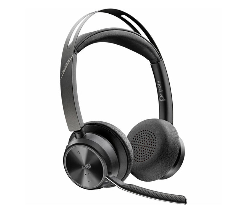 Poly com Voyager Focus 2 UC USB-C Headset with Charge Stand (VFOCUS2) - Black by Poly - Image 2