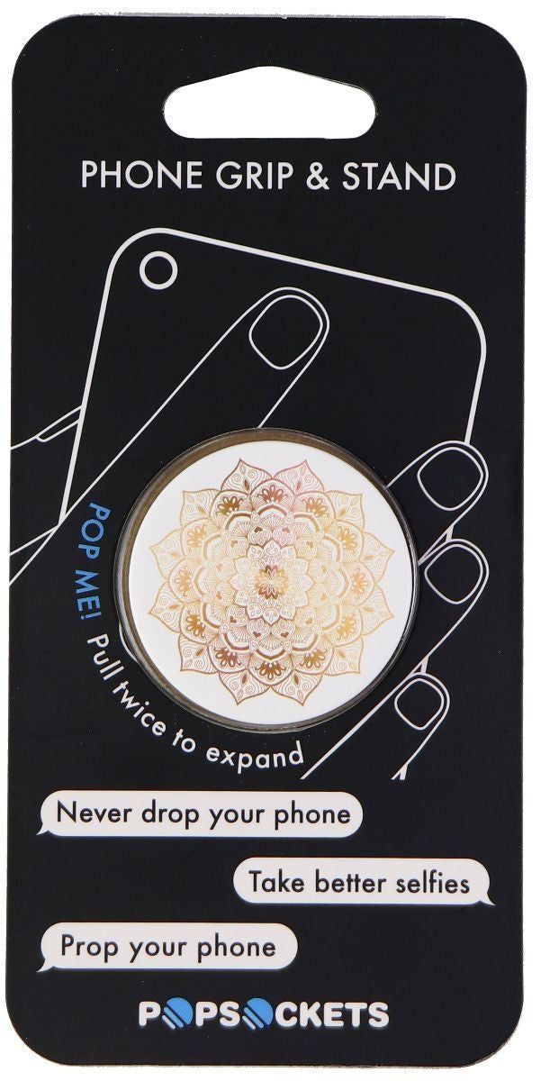 PopSockets Collapsible Grip & Stand for Phones and Tablets - Golden Silence by PopSockets - Refurbished - Brand New condition - US$13.93