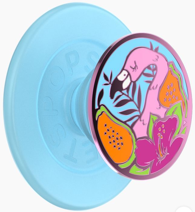 PopSockets PopGrip for MagSafe Phone Grip and Stand - Enamel Flamingo by PopSockets - Refurbished - Premium condition - US$27.89