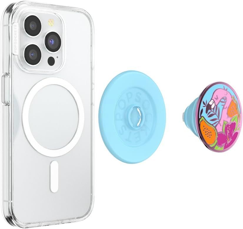 PopSockets PopGrip for MagSafe Phone Grip and Stand - Enamel Flamingo by PopSockets - Refurbished - Like New condition - Image 3