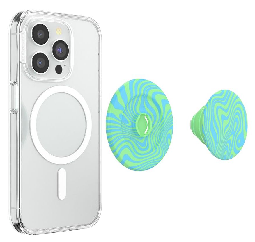 PopSockets PopGrip for MagSafe Phone Grip and Stand - Swirl Oasis Keylime by PopSockets - Refurbished - Brand New condition - Image 3