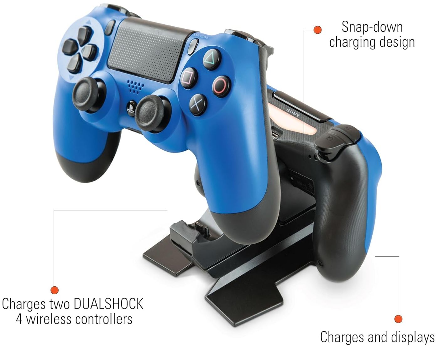 PowerA DualShock USB Charging Station for PlayStation 4 - Black by PowerA - Image 2