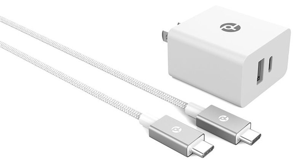 PowerLab 32W Wall Charger and 6-Ft USB-C to USB-C Cable - White by PowerLab - Refurbished - Brand New condition - US$15.94