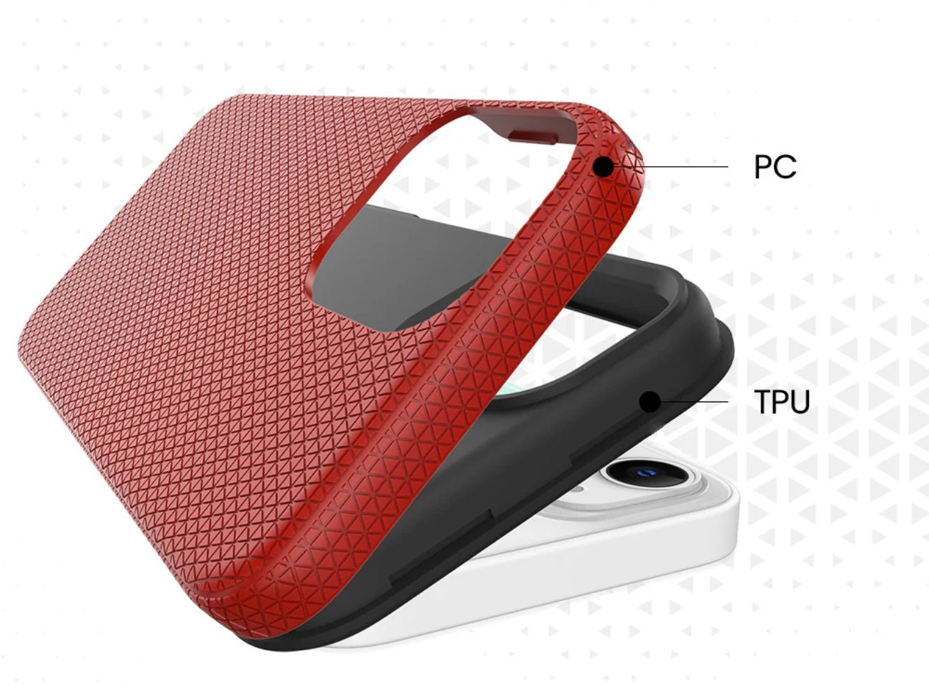 Prodigee Rockee Series Phone Case for iPhone 13 Pro - Red - Brand New by Prodigee - Refurbished - Brand New condition - Image 8