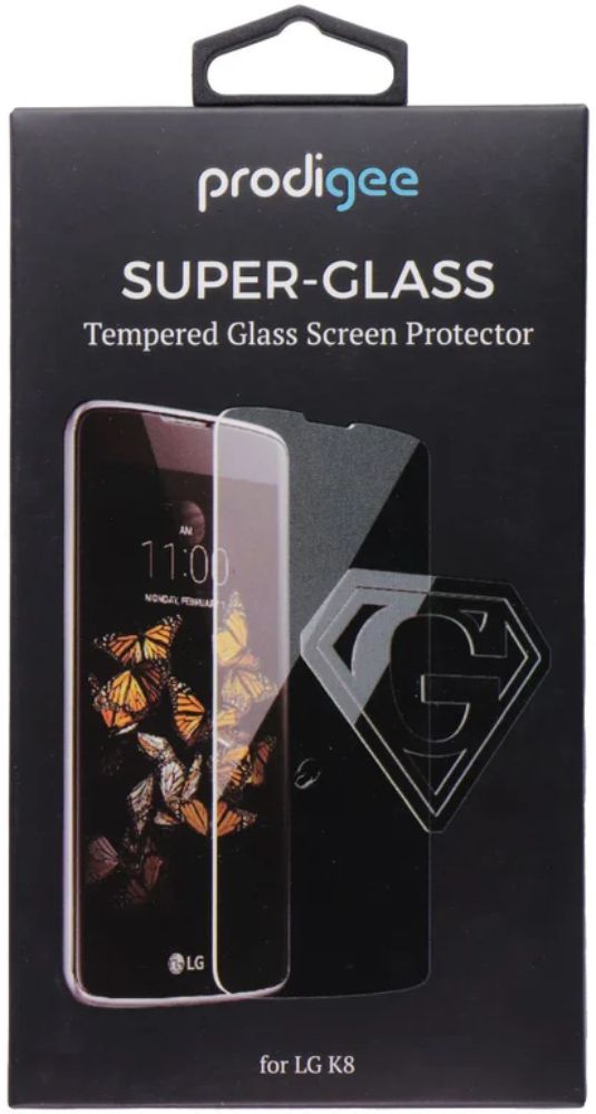 Prodigee Super-Glass Tempered Glass Screen Protector for LG K8 - Transparent - Brand New by Prodigee - Refurbished - Brand New condition - Image 2