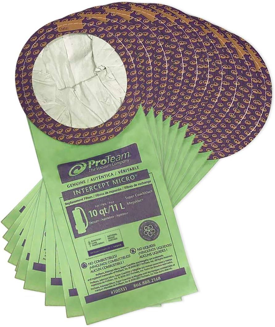 ProTeam Pack of 10 Fits (Coachvac | Super Coachvac | Megavac) - Green by ProTeam - Image 2