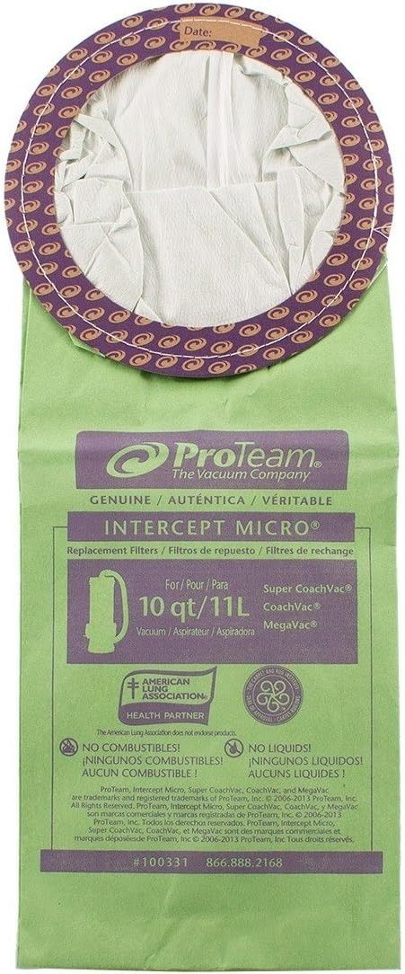 ProTeam Pack of 10 Fits (Coachvac | Super Coachvac | Megavac) - Green by ProTeam - Image 3