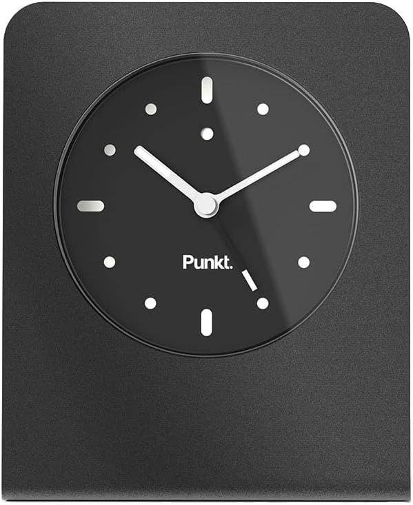 Punkt. AC02 Analog Table Alarm Clock - Anodised Black by Punkt. - Refurbished - Brand New condition - US$101.48