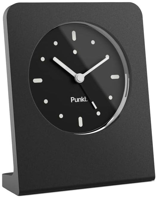 Punkt. AC02 Analog Table Alarm Clock - Anodised Black by Punkt. - Image 2