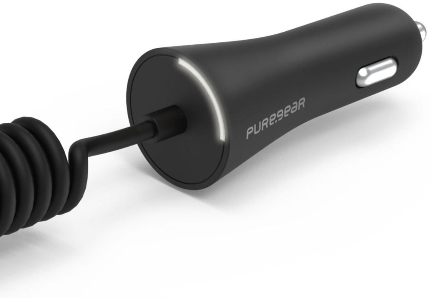 PureGear 12W Corded Micro-USB Car Charger (5.ft) (62804PG) - Black - Brand New by PureGear - Refurbished - Brand New condition - US$8.33
