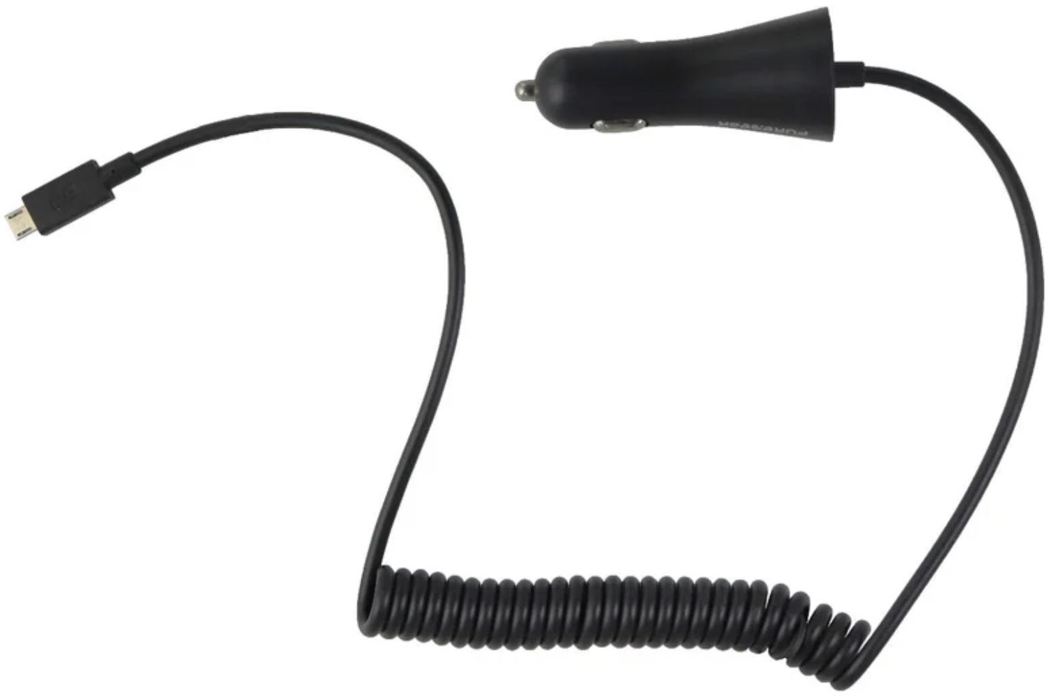 PureGear 12W Corded Micro-USB Car Charger (5.ft) (62804PG) - Black - Brand New by PureGear - Refurbished - Brand New condition - Image 4