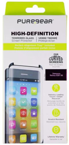 PureGear HD Tempered Glass Screen Protector for Galaxy S20+ (5G) - Clear by PureGear - Refurbished - Brand New condition - US$11.33