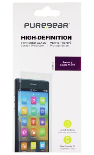 PureGear HD Tempered Glass Screen Protector for Samsung Galaxy A42 (5G) - Clear by PureGear - Refurbished - Brand New condition - US$8.78