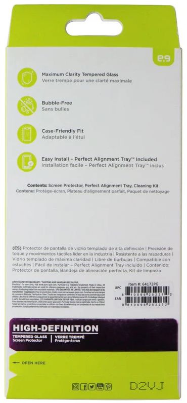 PureGear High-Definition Tempered Glass Screen Protector for Samsung Galaxy S23+ - Clear by PureGear - Refurbished - Brand New condition - Image 3