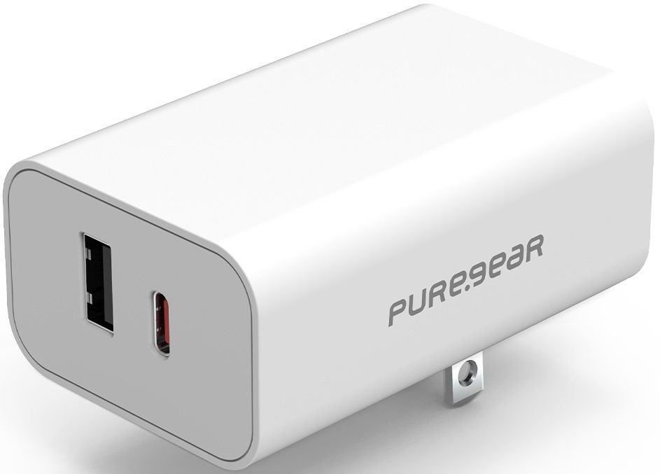 PureGear LightSpeed (42W) USB-C and USB-A Wall Charger - White by PureGear - Refurbished - Brand New condition - US$21.94