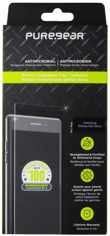 PureGear Steel 360 Screen Protector for Samsung Galaxy S24 Ultra - Clear by PureGear - Image 2