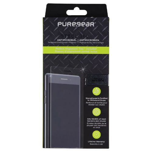 PureGear Steel 360 Series Screen Protector for Galaxy S21 (5G) - Clear by PureGear - Refurbished - Brand New condition - US$13.93