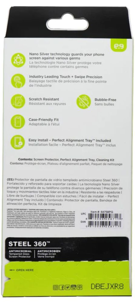 PureGear Steel 360 Series Tempered Glass Screen Protector for Galaxy A15 5G - Clear by PureGear - Refurbished - Brand New condition - Image 2