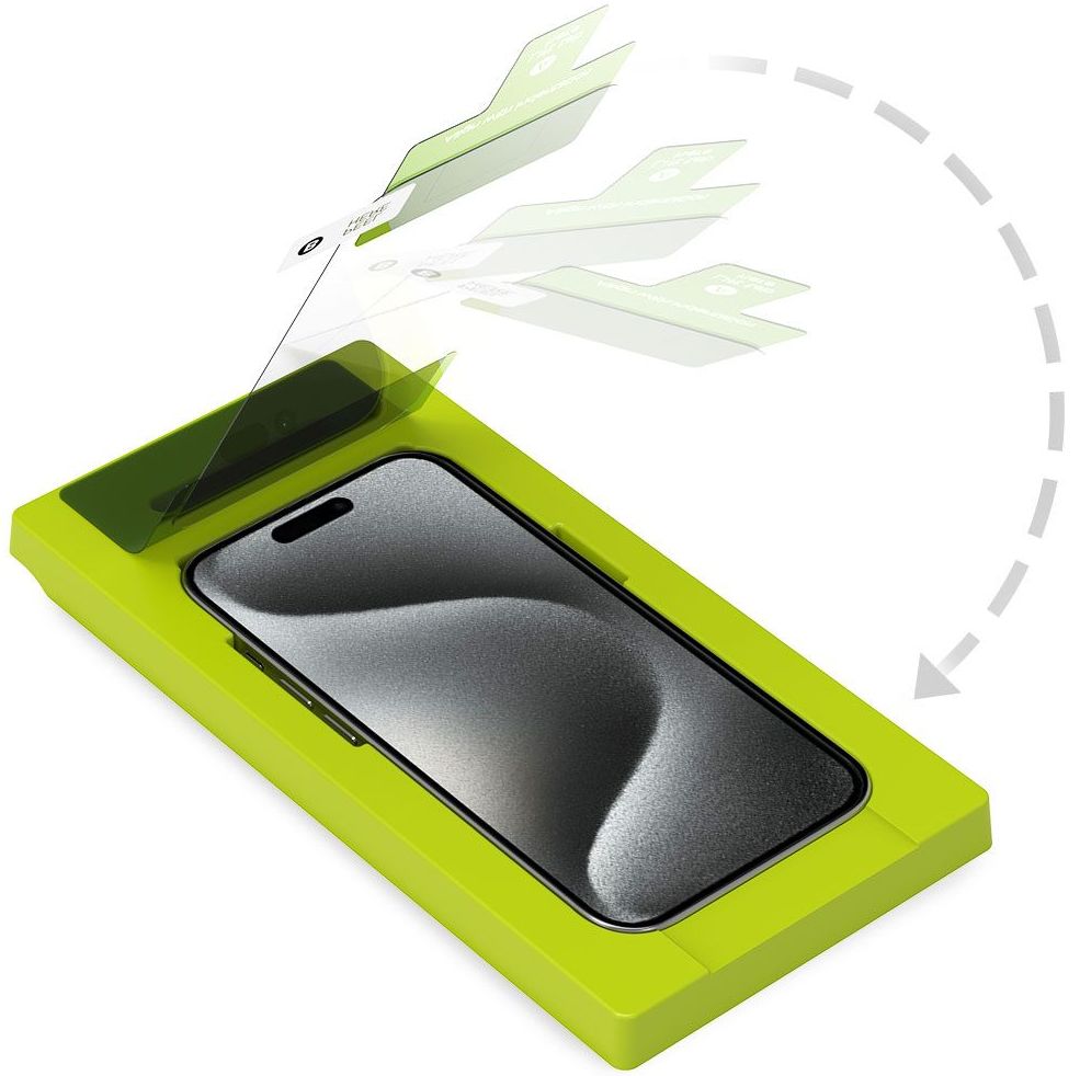PureGear Steel 360 Tempered Glass Screen Protector for iPhone 15 Pro Max - Clear by PureGear - Refurbished - Brand New condition - Image 2