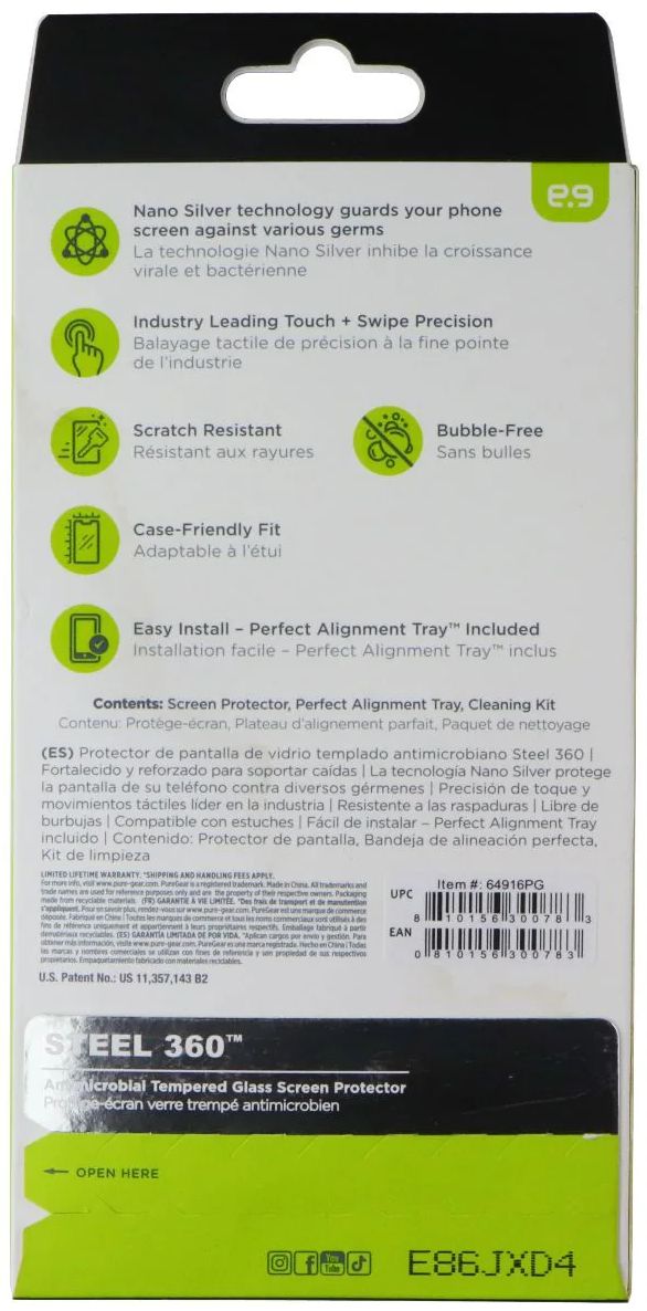 PureGear Steel 360 Tempered Glass Screen Protector for iPhone 16 Pro Max - Clear by PureGear - Image 3