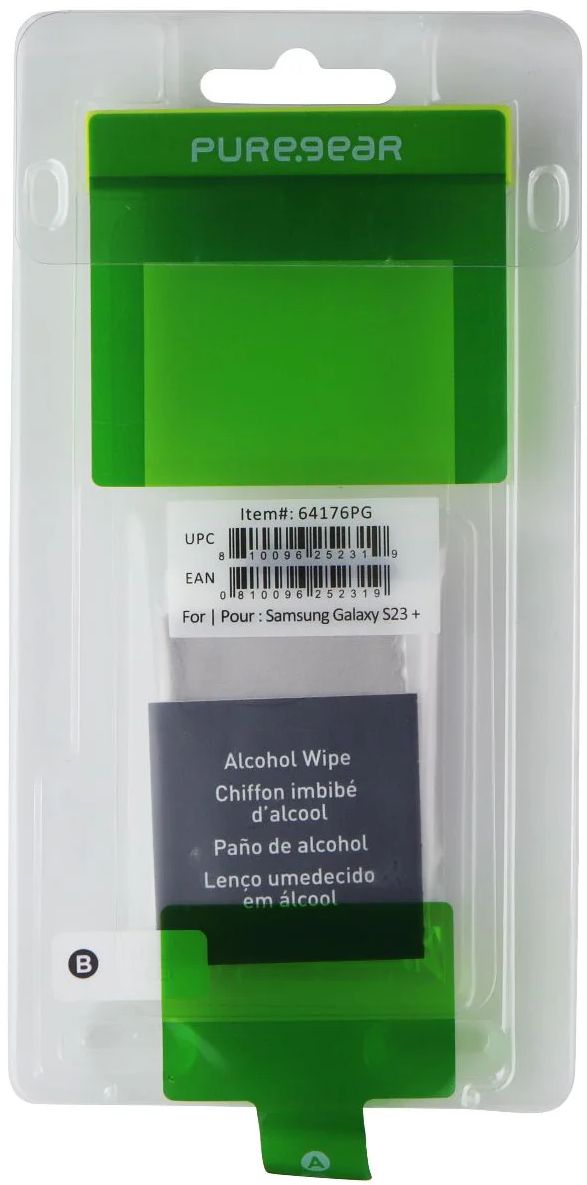 PureGear Tempered Glass for Samsung Galaxy S23+ (64176PG) - Clear by PureGear - Refurbished - Brand New condition - US$8.78