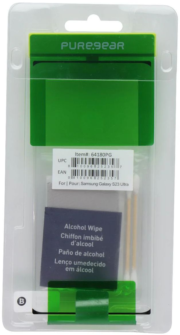 PureGear Tempered Glass for Samsung Galaxy S23 Ultra (64180PG) - Clear by PureGear - Refurbished - Brand New condition - US$8.78